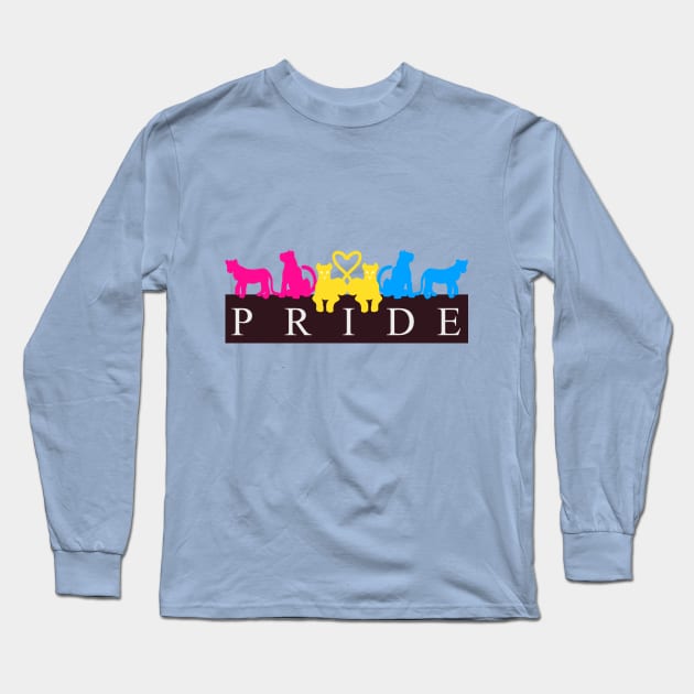 Pan Lion Pride Long Sleeve T-Shirt by Ausplosion